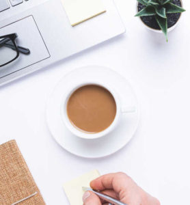 Digital marketing professionals workspace