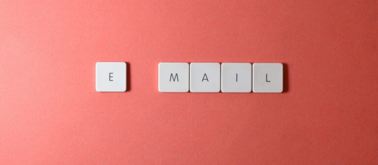 Letter tiles that spell email represent the resurgence of B2B email marketing.