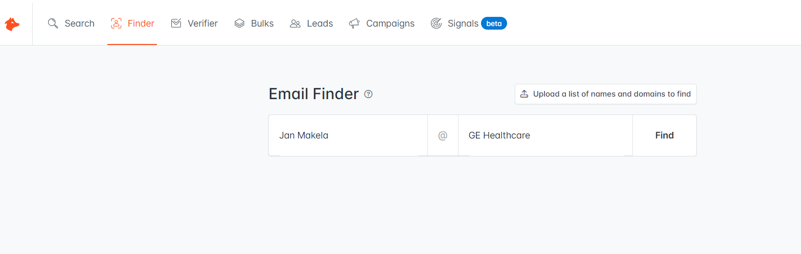 Finding subject experts' emails is easy using the free Hunter.io tool, as shown here.