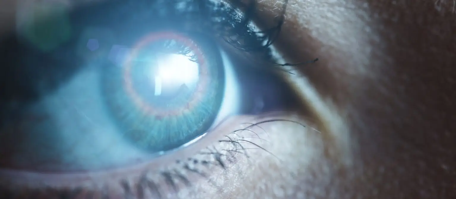 A human eye represents insights into digital marketing trends for 2025.