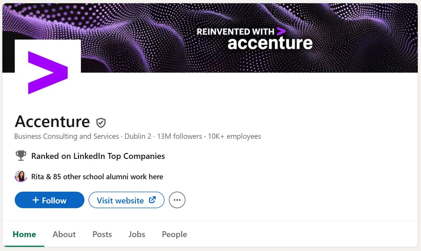 A screenshot from Accenture's LinkedIn page underscores the platform's importance for B2B marketing.