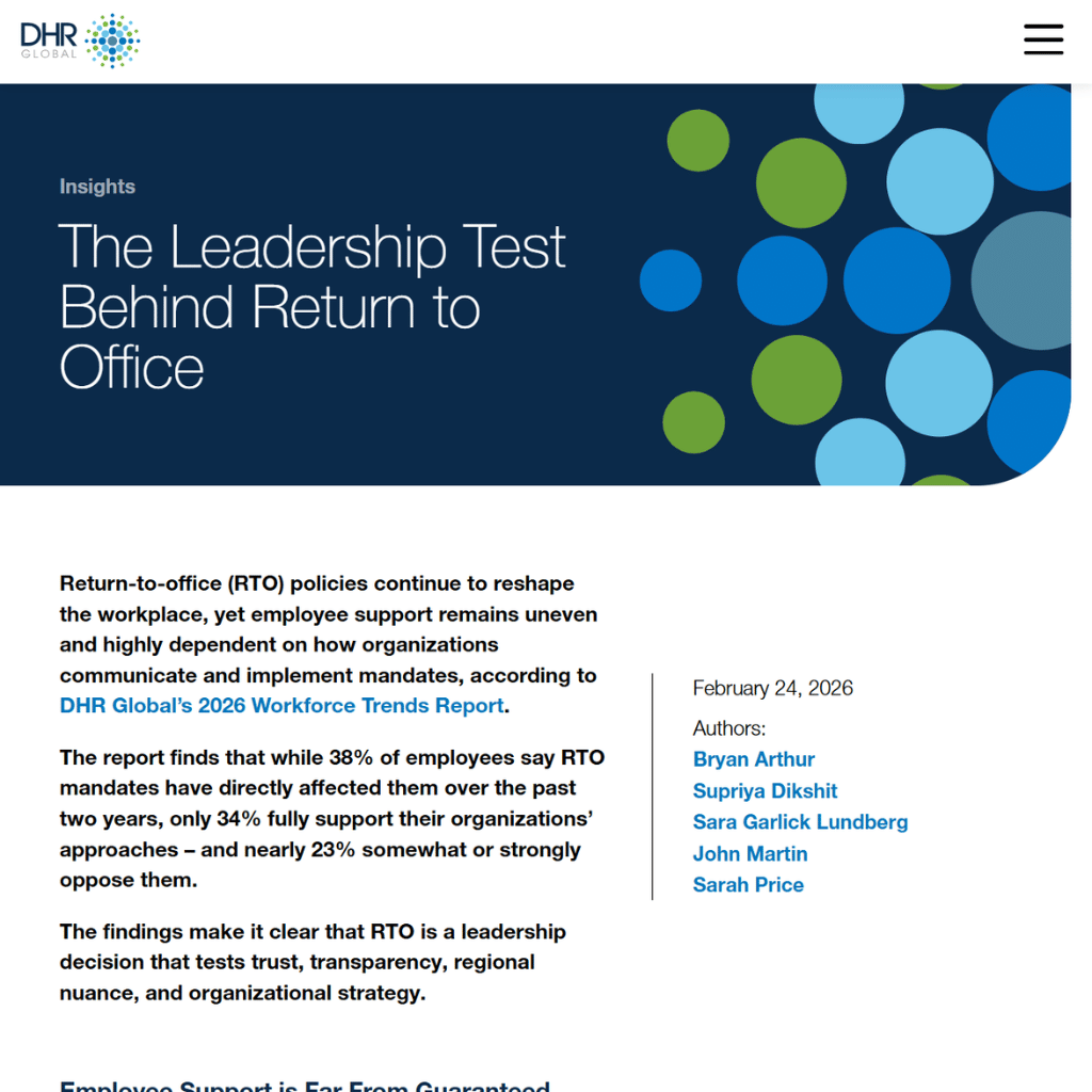 DHR - The Leadership Test Behind Return to Office
