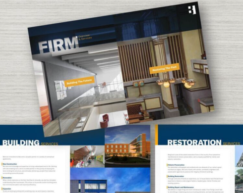 Berglund Construction RFP sample. Designed by The Simons Group
