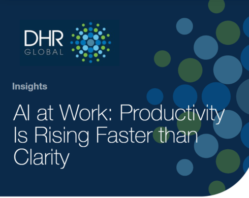 DHR Global Insights page snip with DHR Global logo (top left corner)